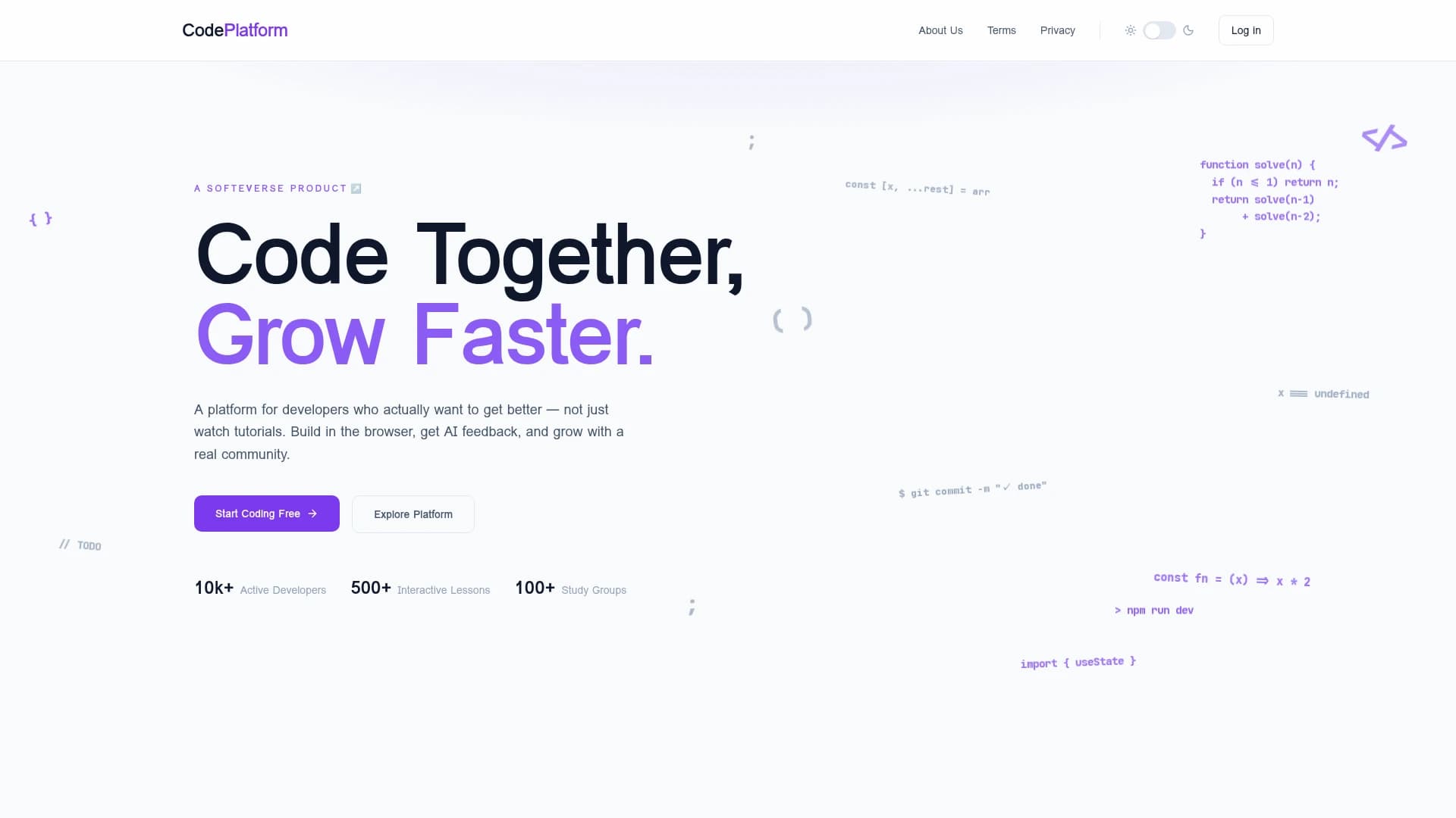 CodeVerse Platform